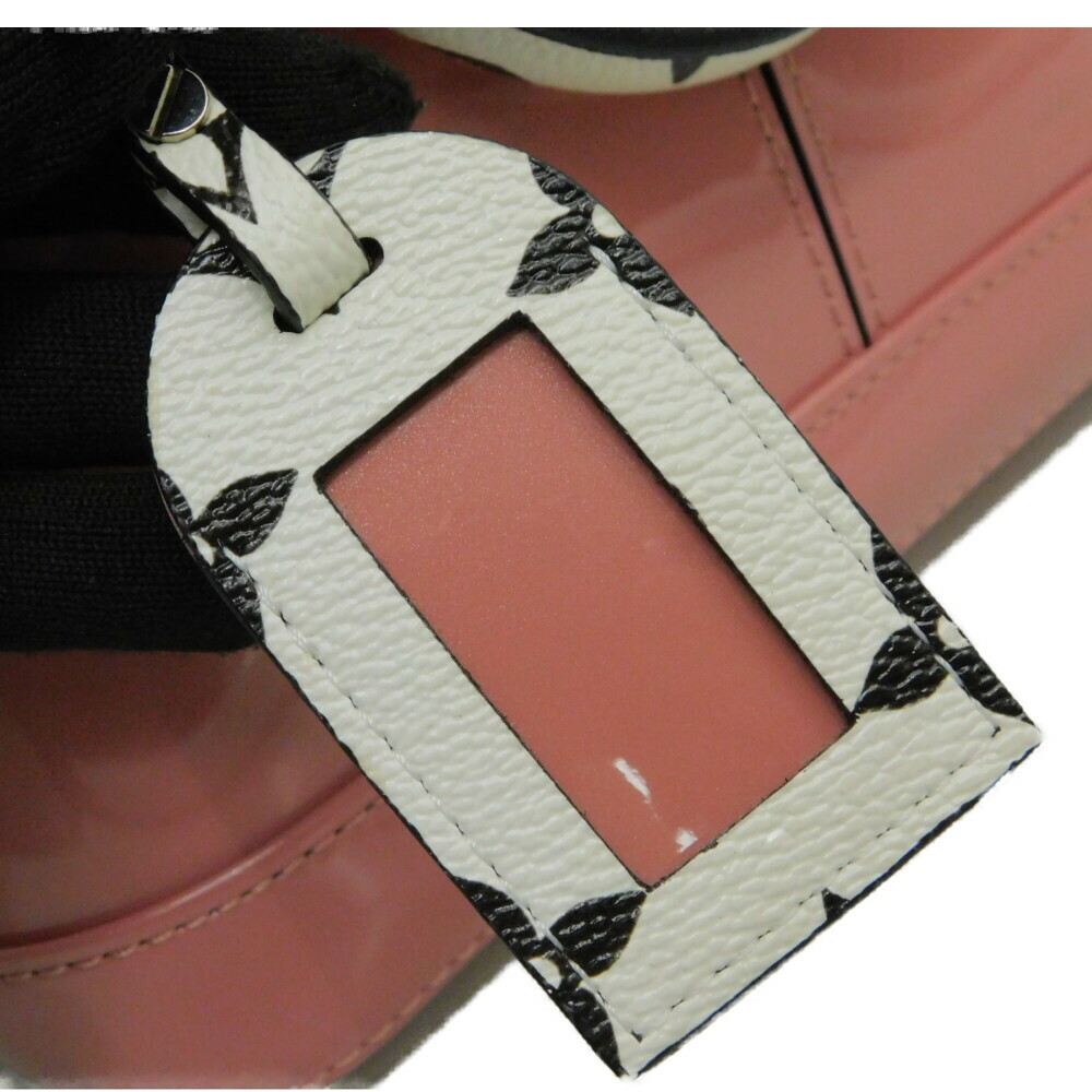 AUTH LOUIS VUITTON ALMA BB M54704 2WAY BAG VERNIS ENAMEL PINK W23XH18XD11.5CM