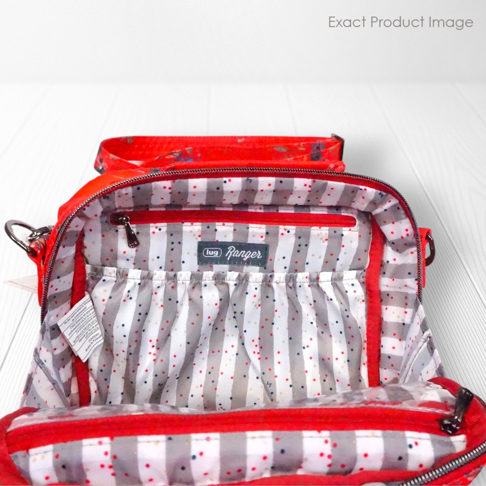 NEW ❤️ Lug Ranger 2 Bouquet Red Crossbody Top Handle Floral RFID
