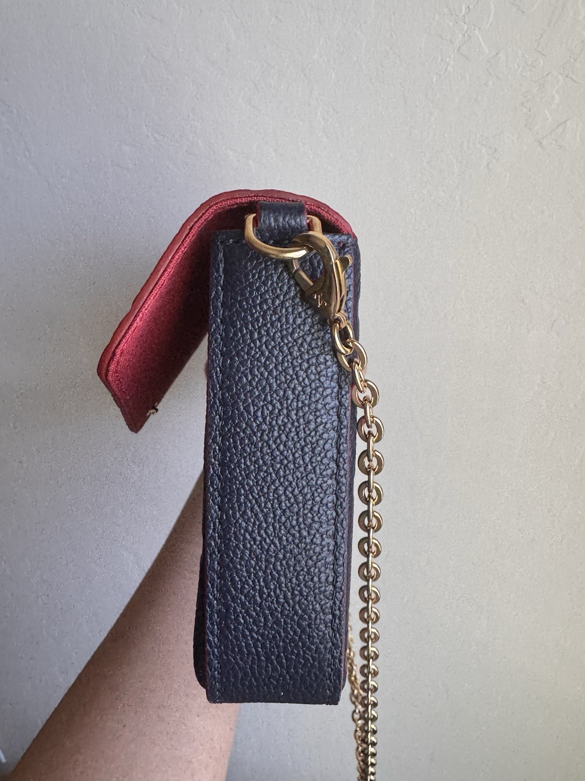 Louis Vuitton Navy Monogram Empreinte Pochette Felicie