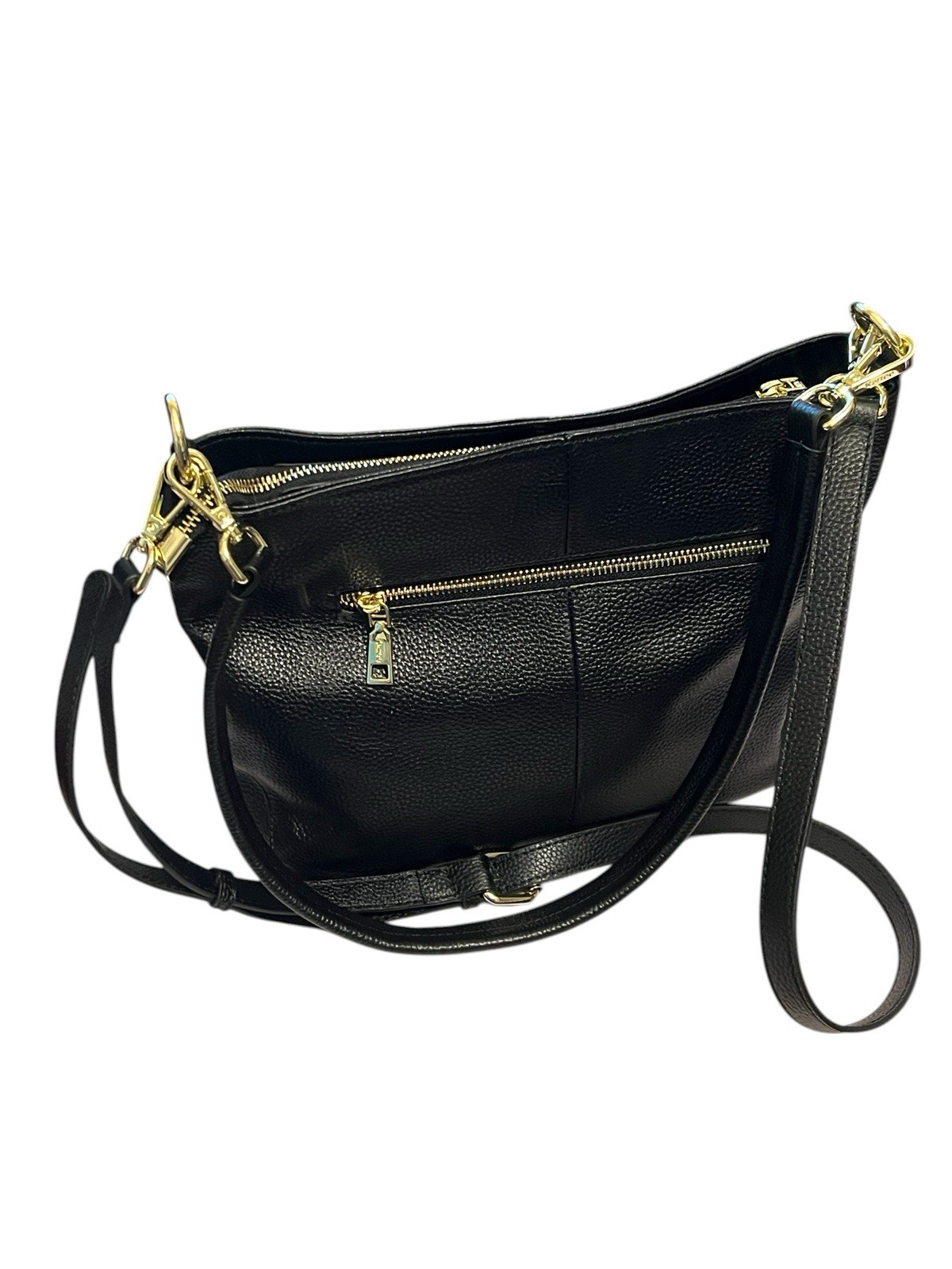 Kattee Women’s Black Genuine Cowhide Leather Satchel Shoulder/Crossbody Bag