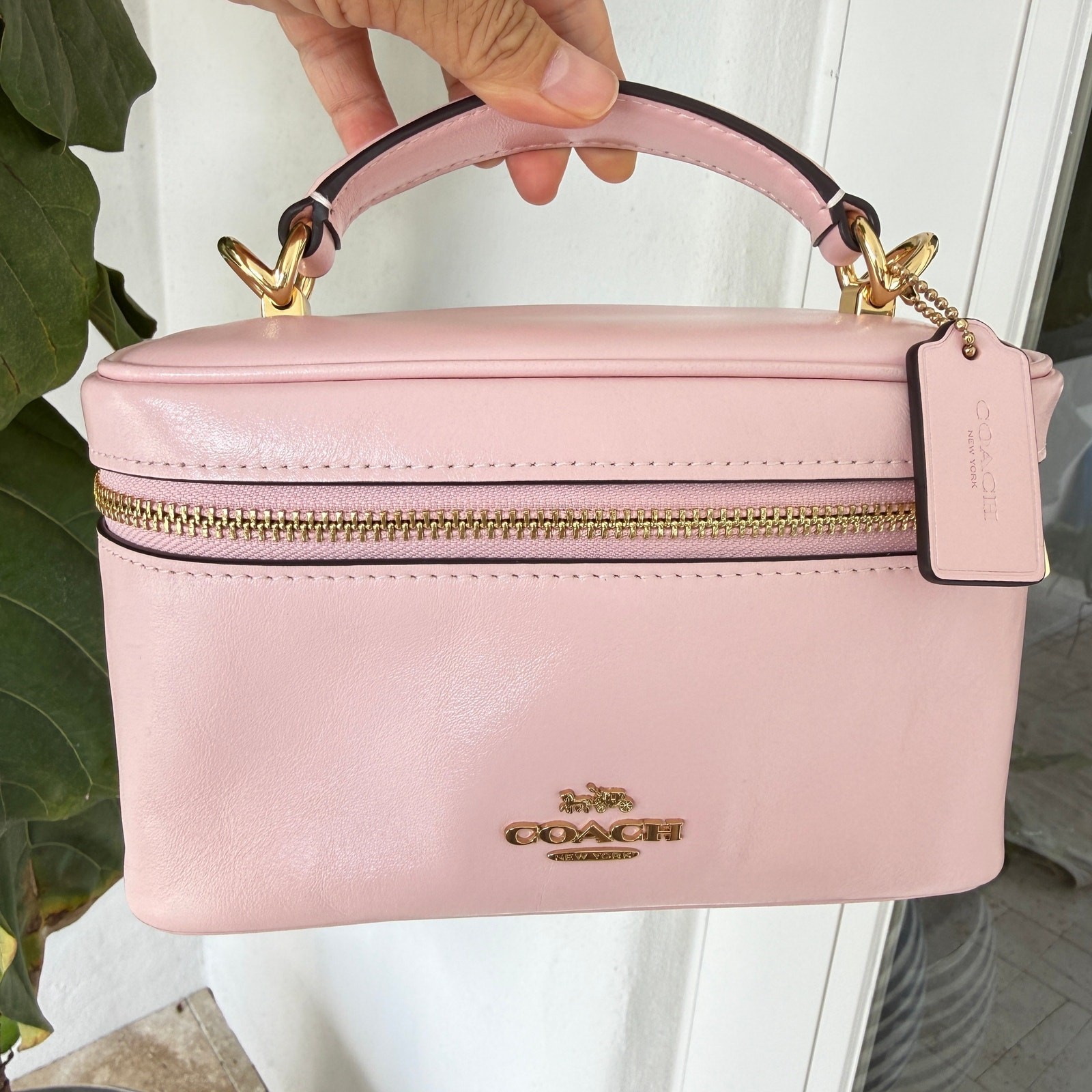 NWT‼️ Coach Rainer Crossbody Bag 18 CEO24 Gold/Soft Pink