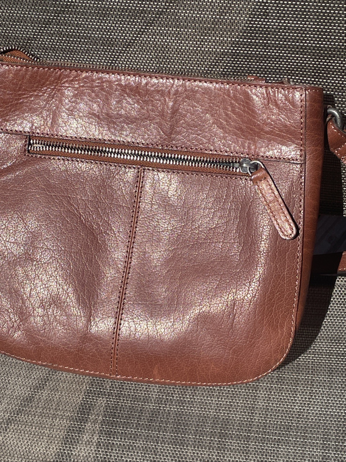 Wild West Los Angeles Genuine Leather Crossbody Bag Brown Western Boho Tooled