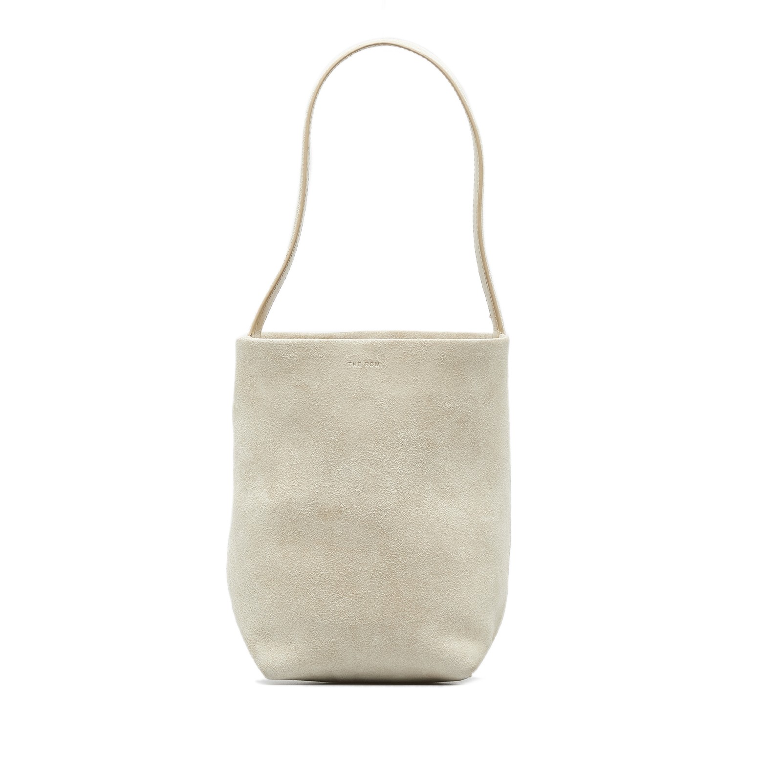 The Row Small N/S Park Suede Tote Pre-Loved Beige