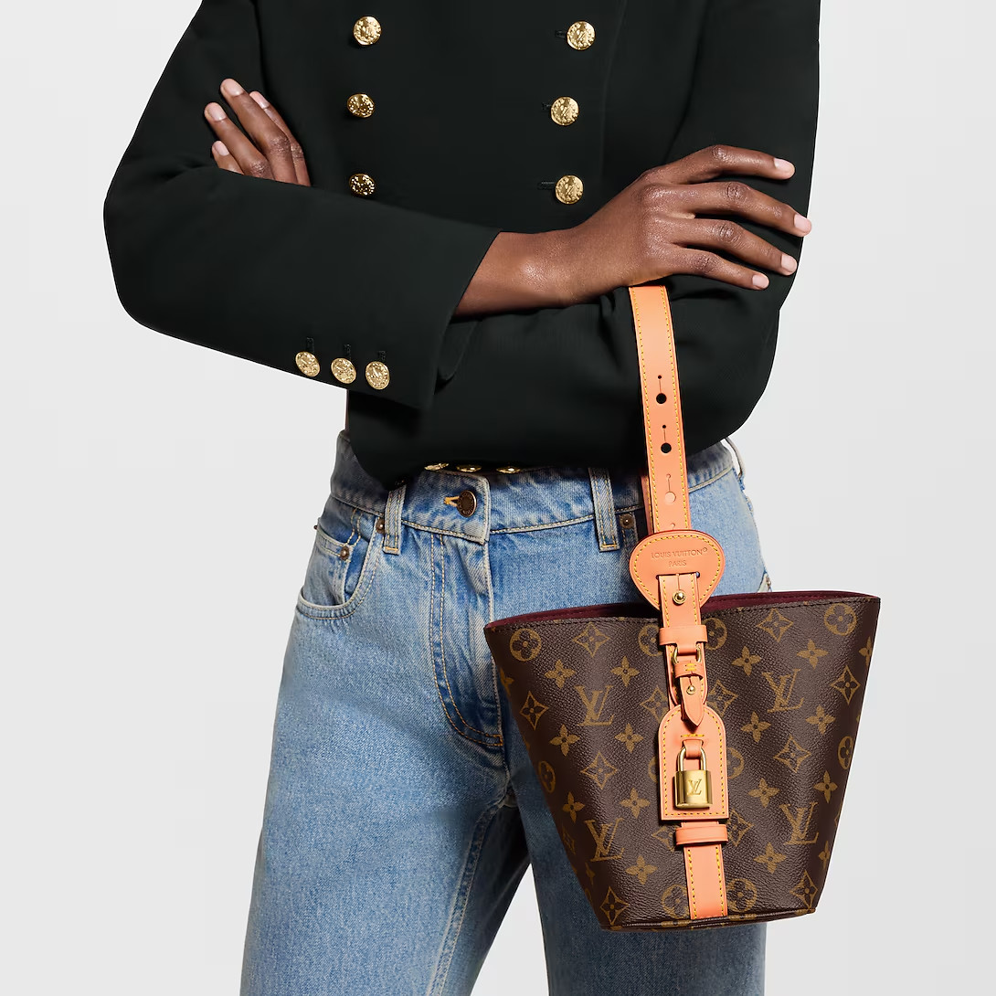 NEW Louis Vuitton Monogram All In BB Leather Shoulder Bag Brown M12925 Auth LV