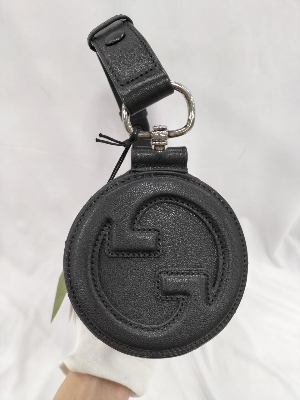 Gucci Blondie Handbag Shoulder Bag Leather Black H10xW18.5cm 760170