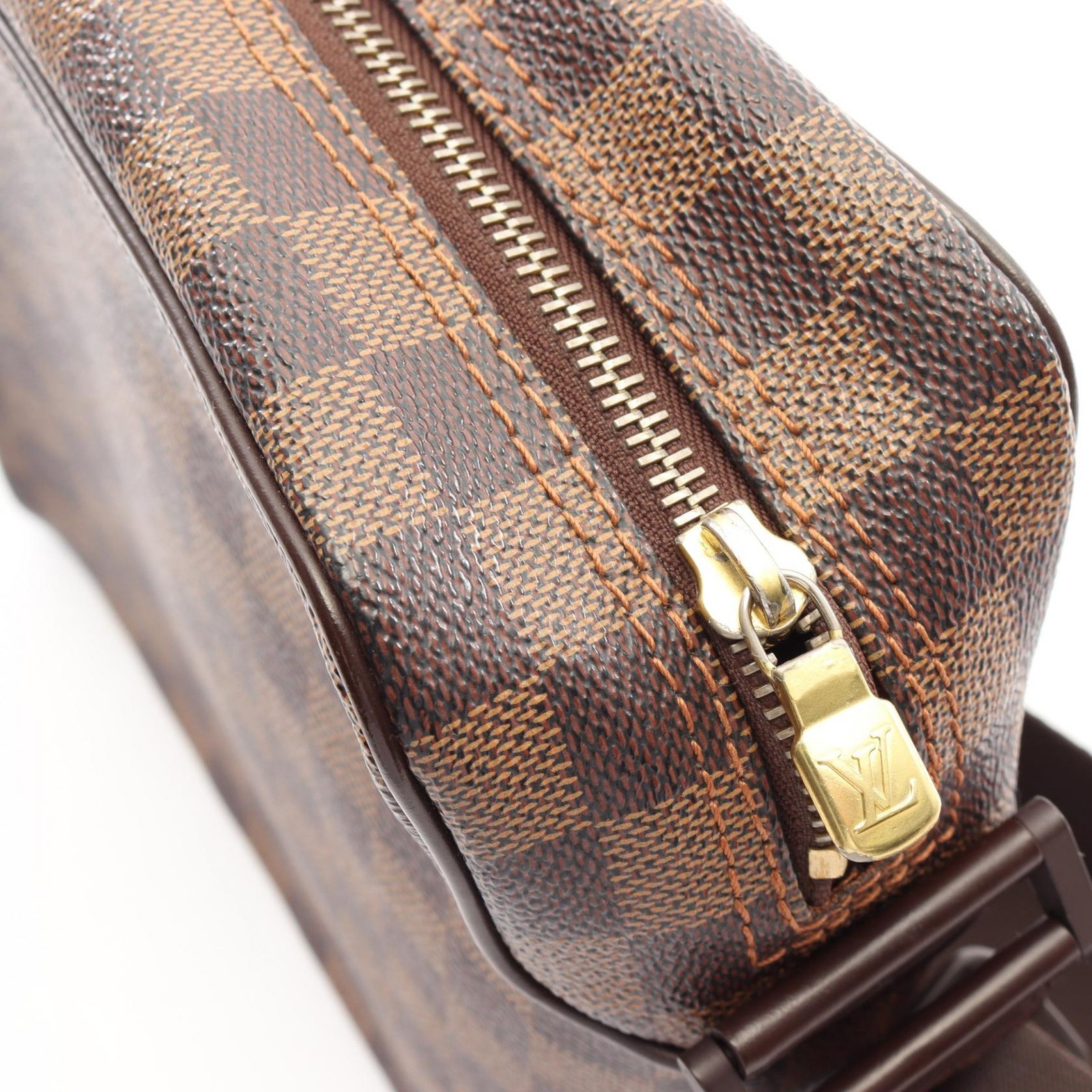 LOUIS VUITTON Olaf PM Shoulder Crossbody Bag N41442 Damier Ebene canvas Used LV