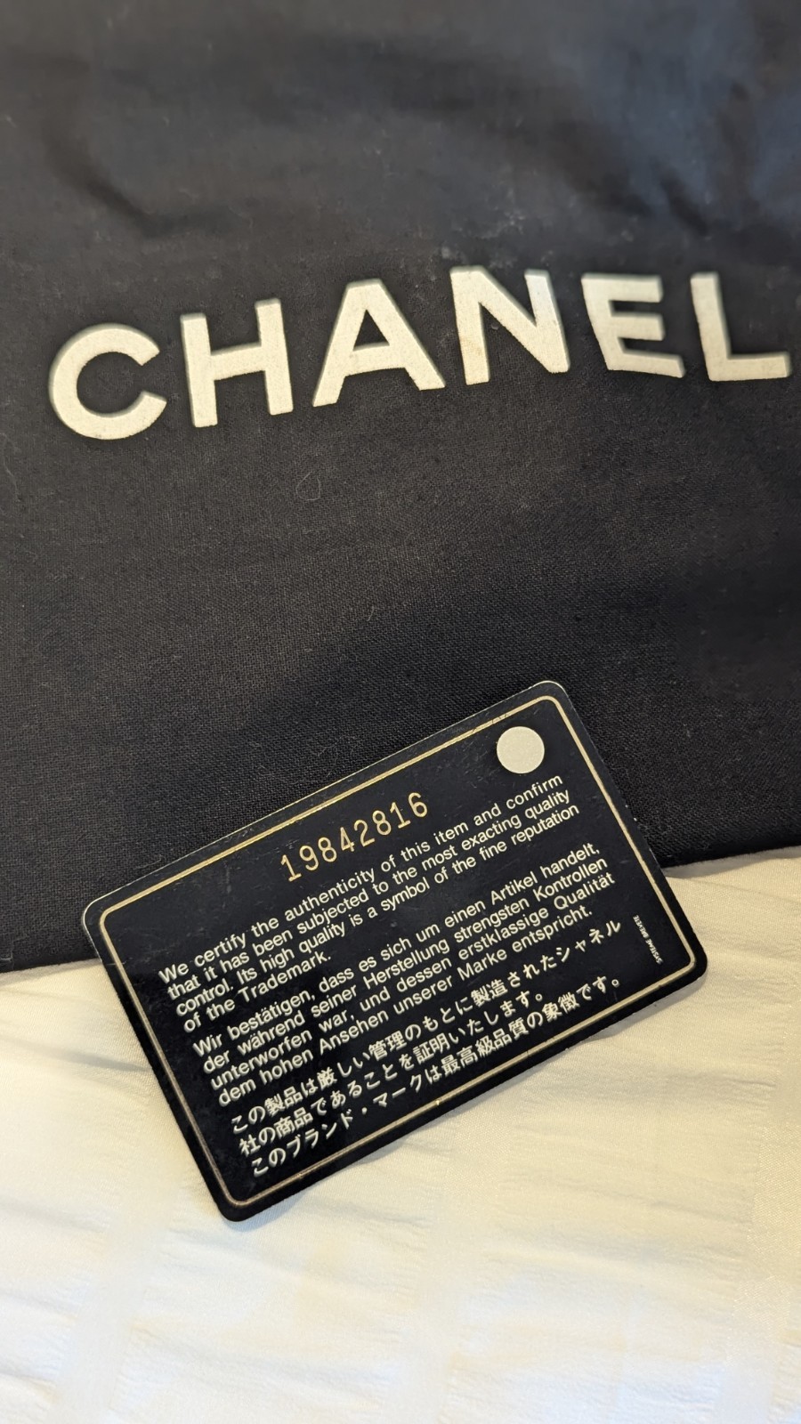CHANEL Boy Black Quilted Shoulder Bag Gold Hardware w/ Box Dust Bag Card