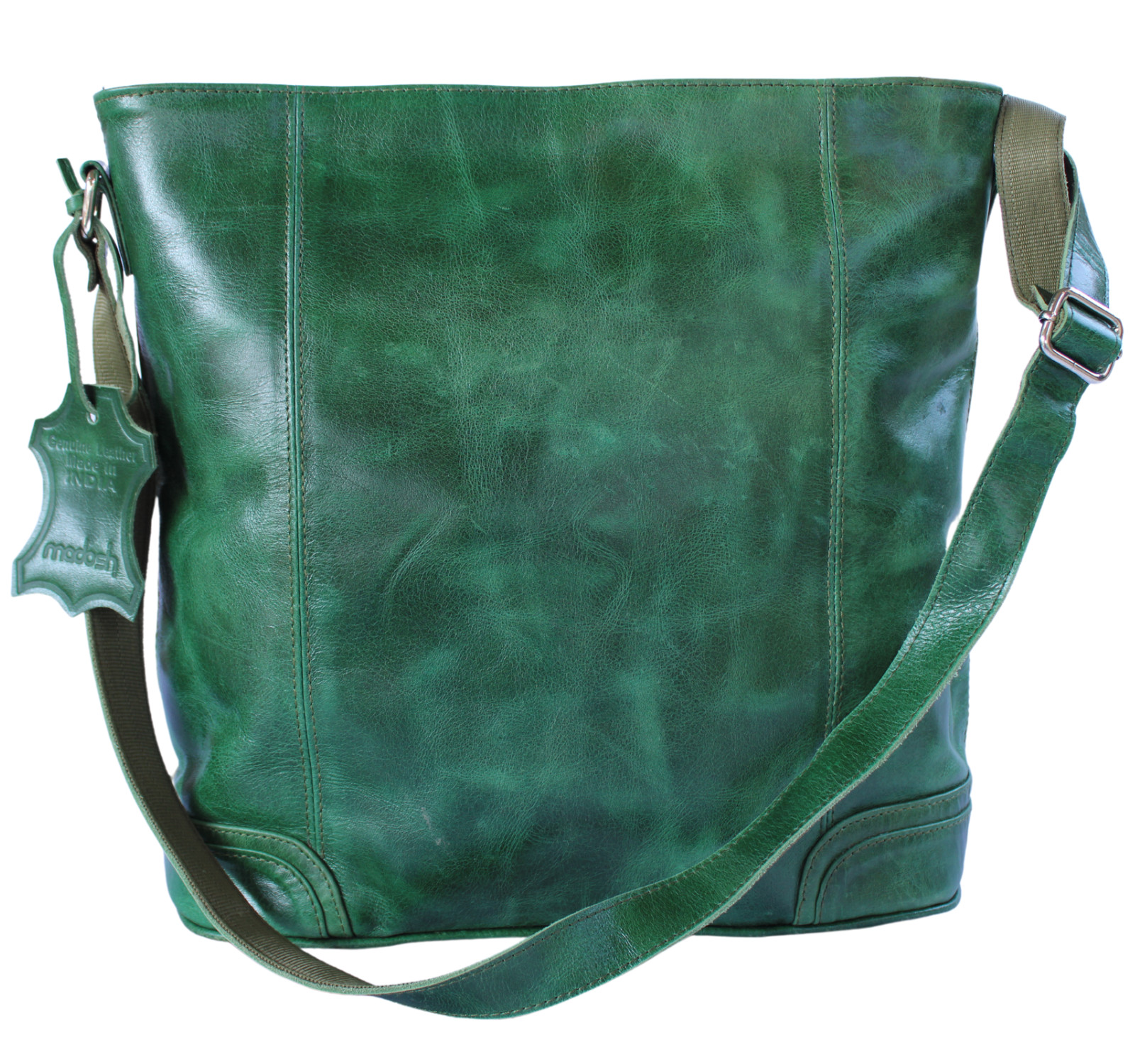 Buffalo Leather Women Green Shoulder Handmade Messenger Bag Casual Office Bag