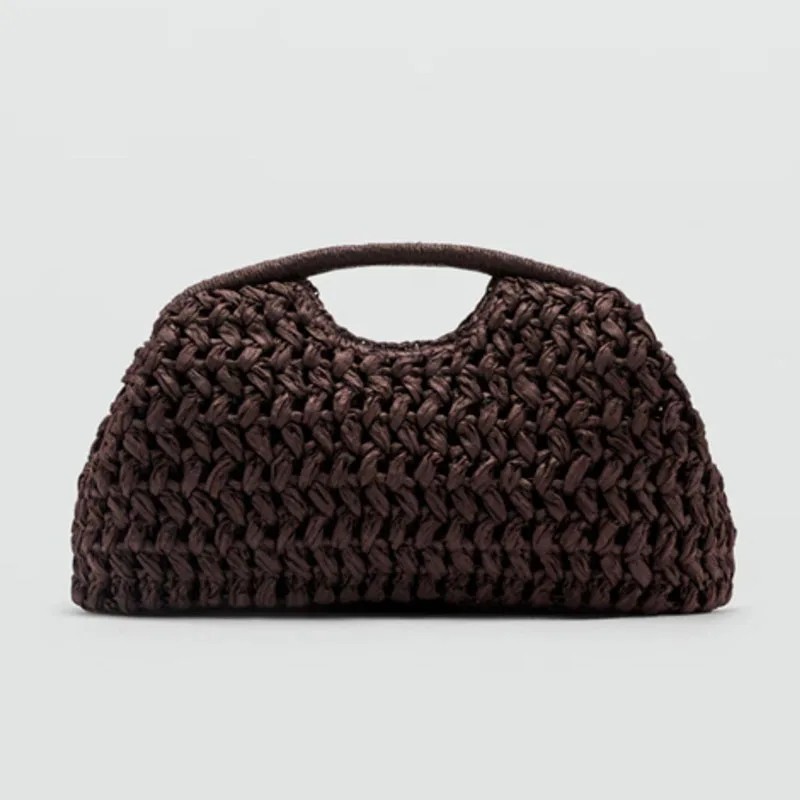Summer New Women’s Bag , Women’s Straw Woven Handbag,Fashionable Raffia Clutch