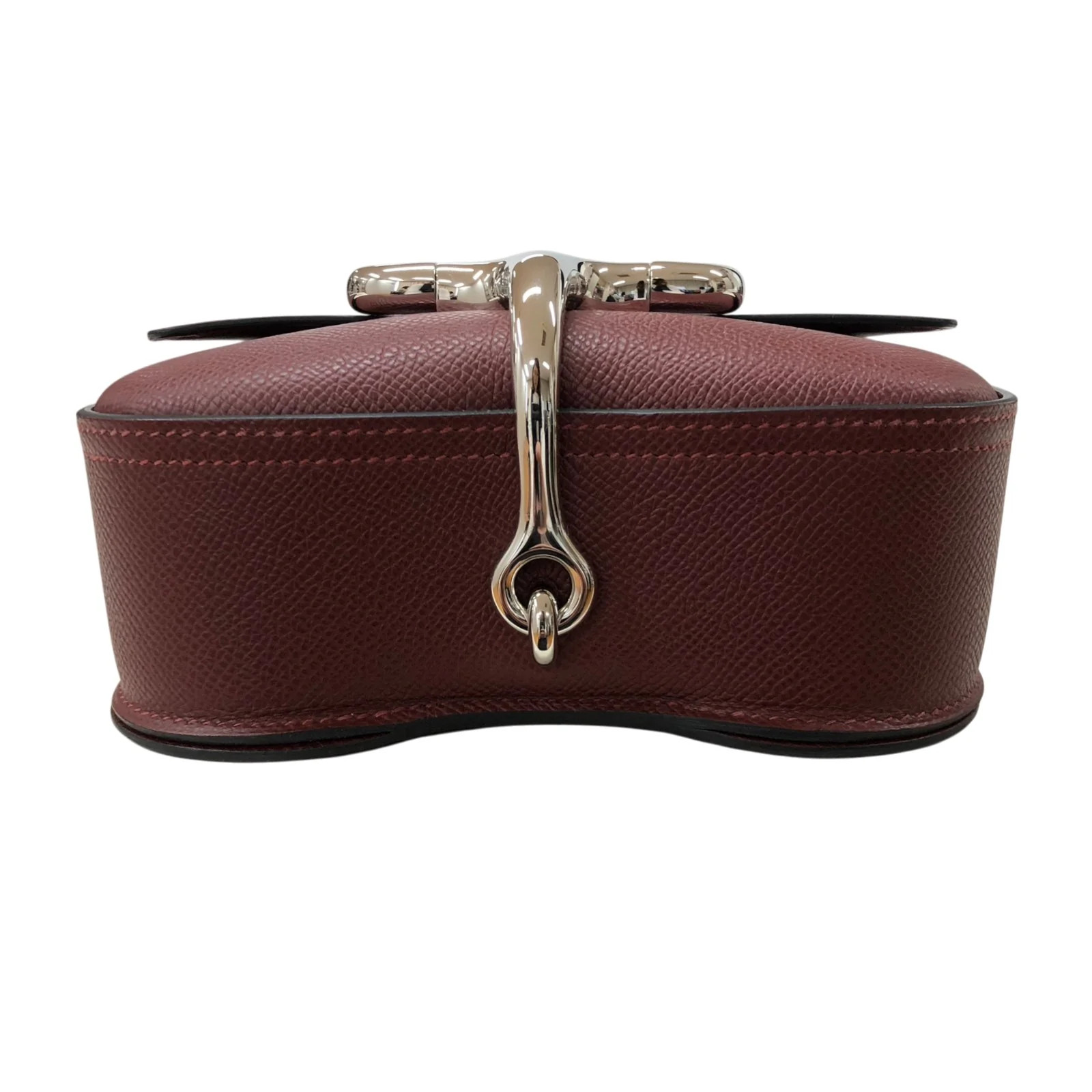HERMES Della Cavalleria Mini Red Epsom Leather Shoulder Bag #OKB965