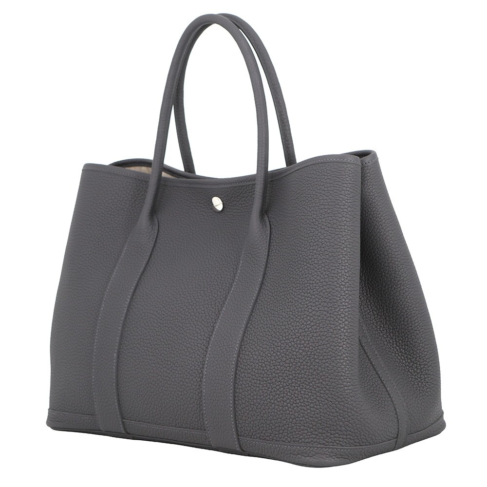 HERMES Garden Party Size PM Negonda Leather Gris Meyer