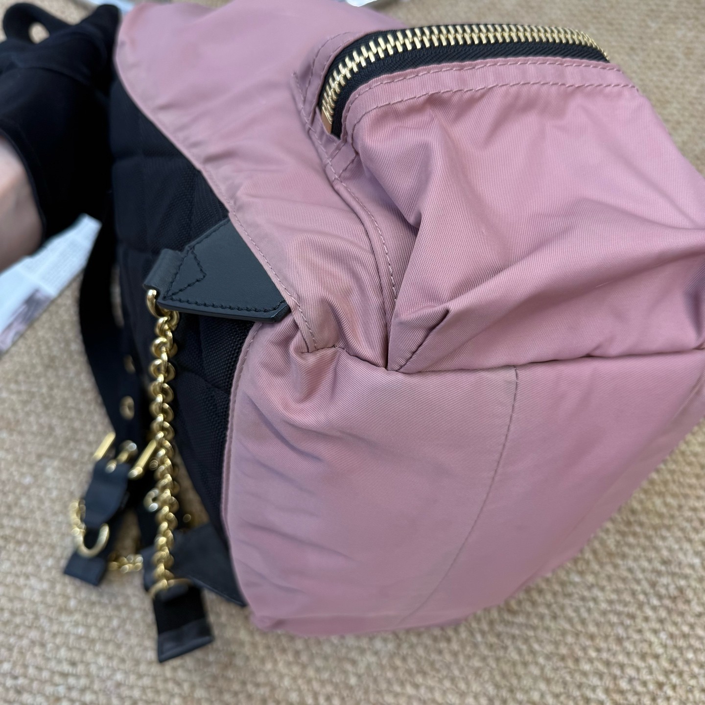 Burberry Classic Series Medium Pink Leather Backpack Duty Paid