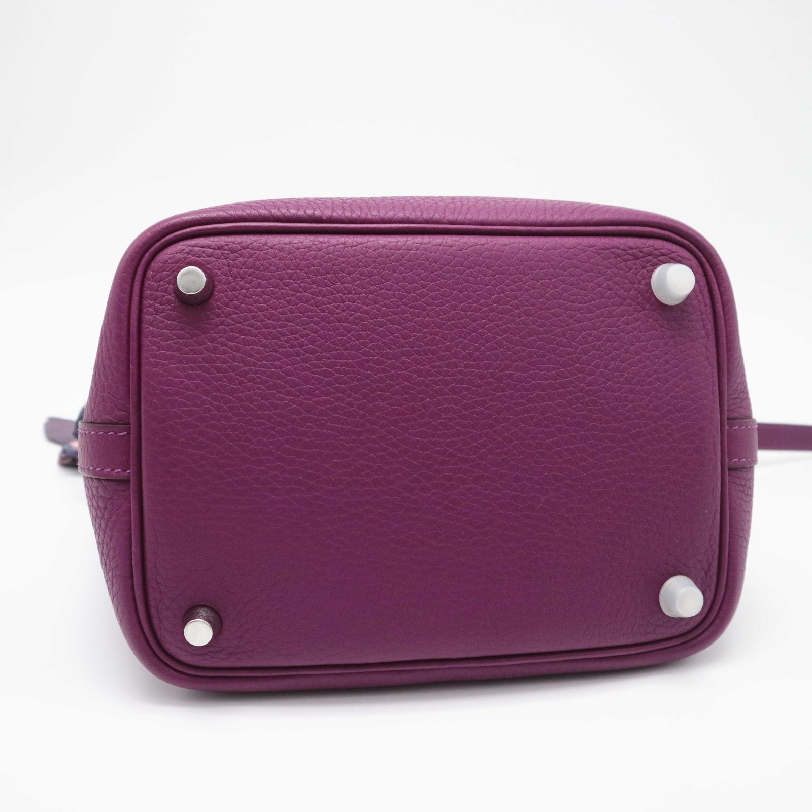HERMES Picotin Lock 18 Handbag Purple Anemone Taurillon Clemence Leather Z Stamp