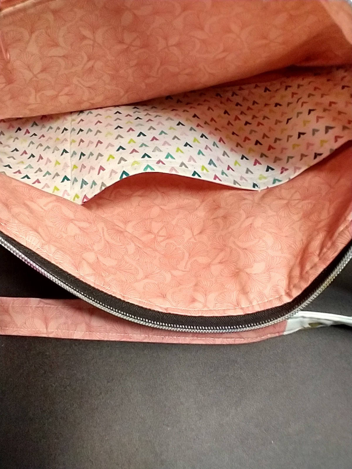 Homemade Soaring Balloons Tote, Zipper Closure, 3 Pockets, Zipper Pocket, Large