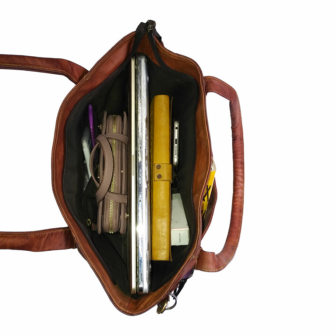 Women Business Tote Shoulder bag Genuine Leather Everyday Purse Shopper Handbag