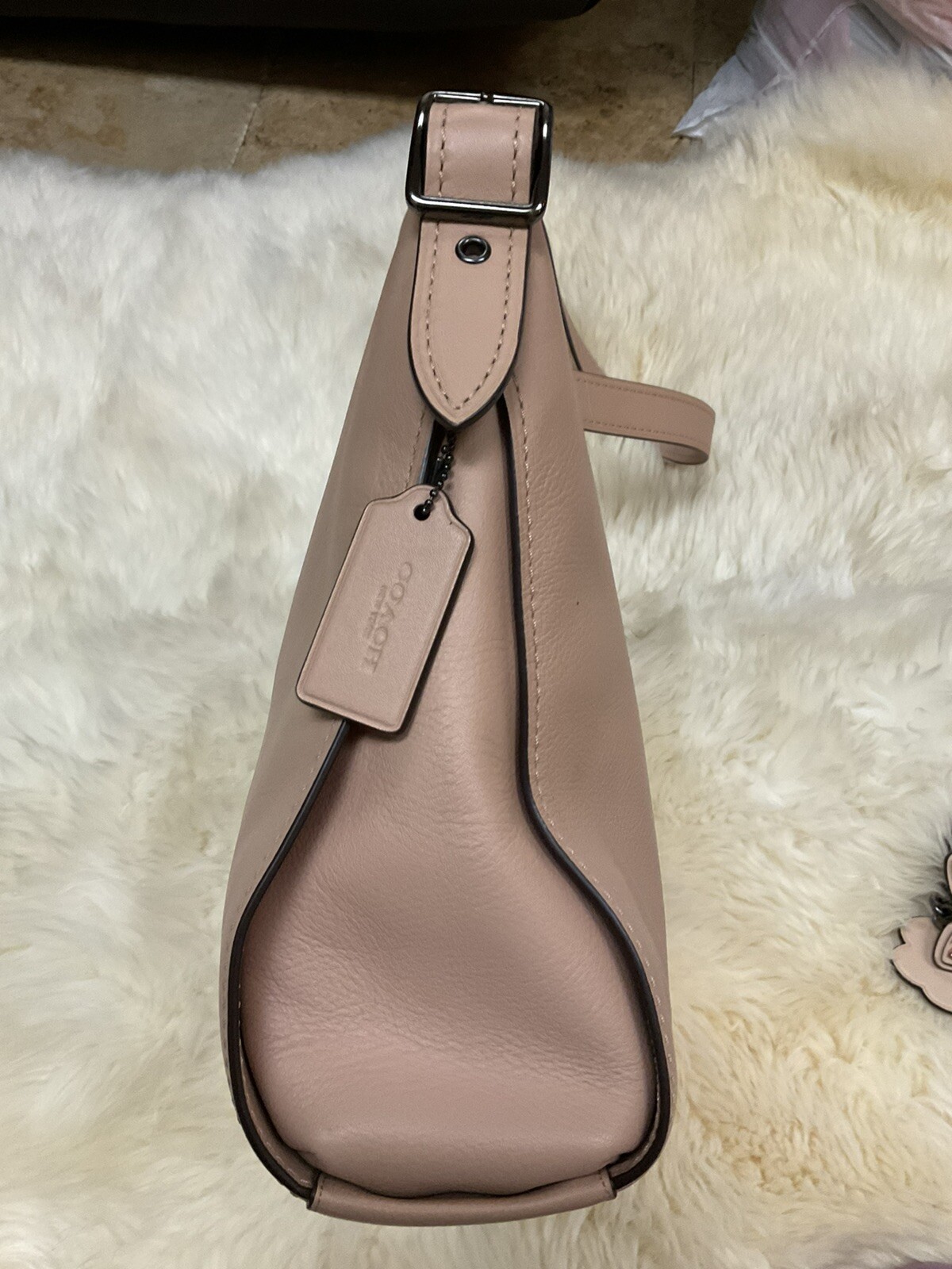 Coach 1941 Dufflette Natural Smooth Calf Leather Beechwood 21378