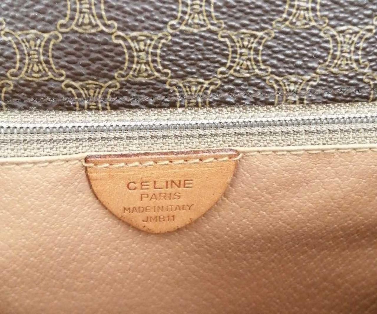 CELINE Macadam Circle Logo Shoulder Bag JMB11 Used