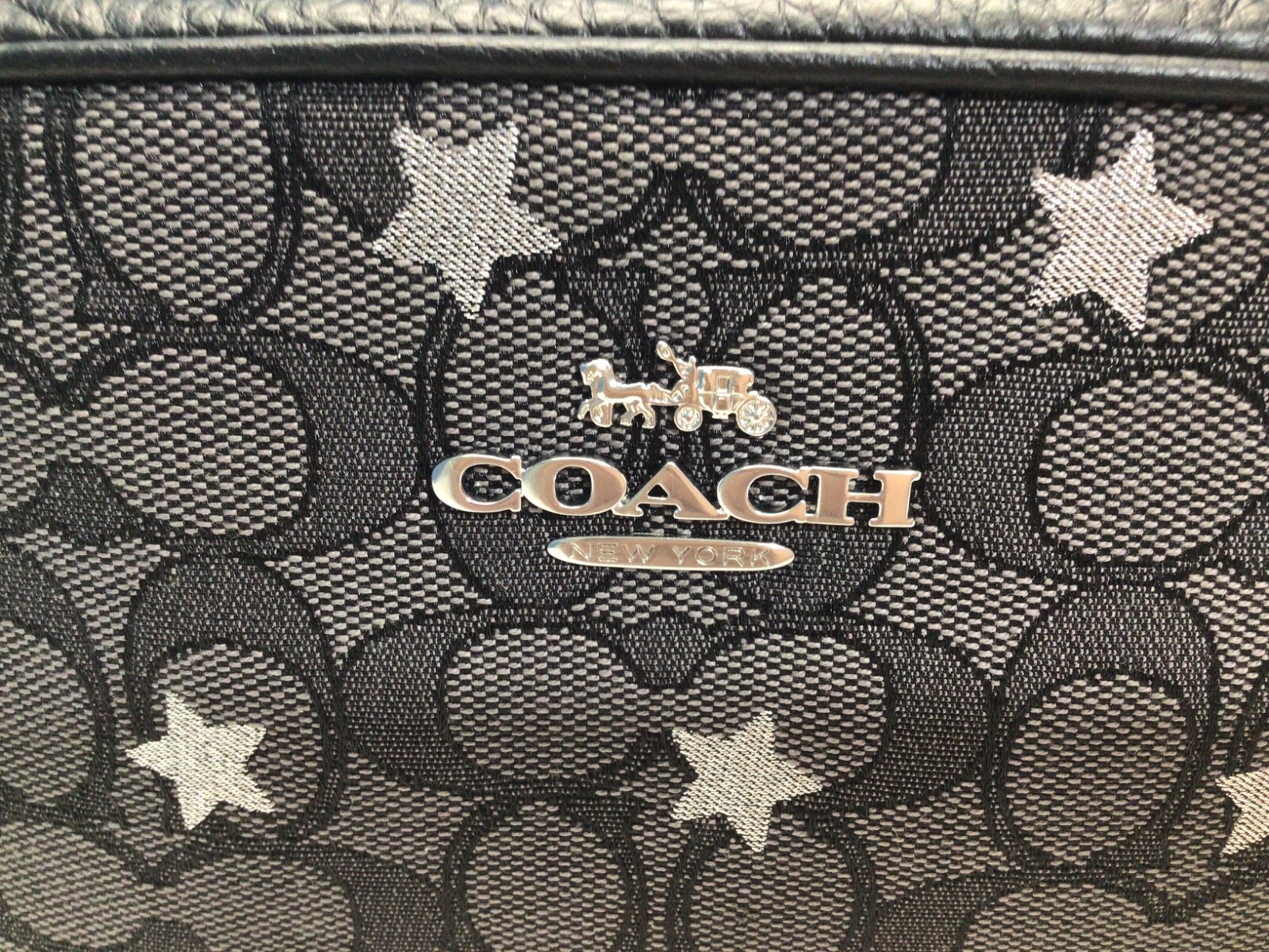 COACH CO926 Mini Jamie Camera Bag Signature Jacquard & Star Embroidery New $298