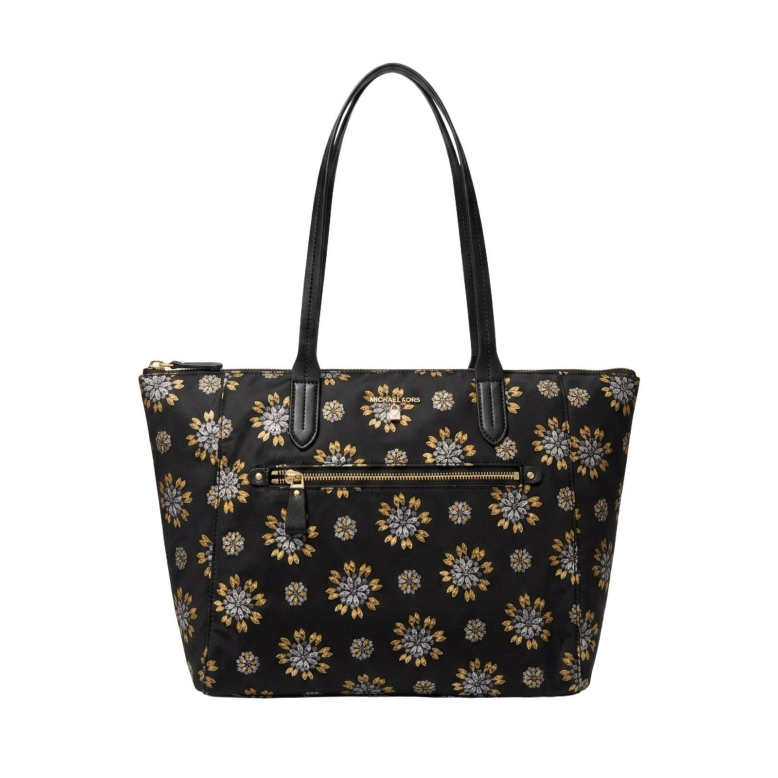 NWOT Michael Kors Kelsey Floral Printed Nylon Top-Zip Tote Bag