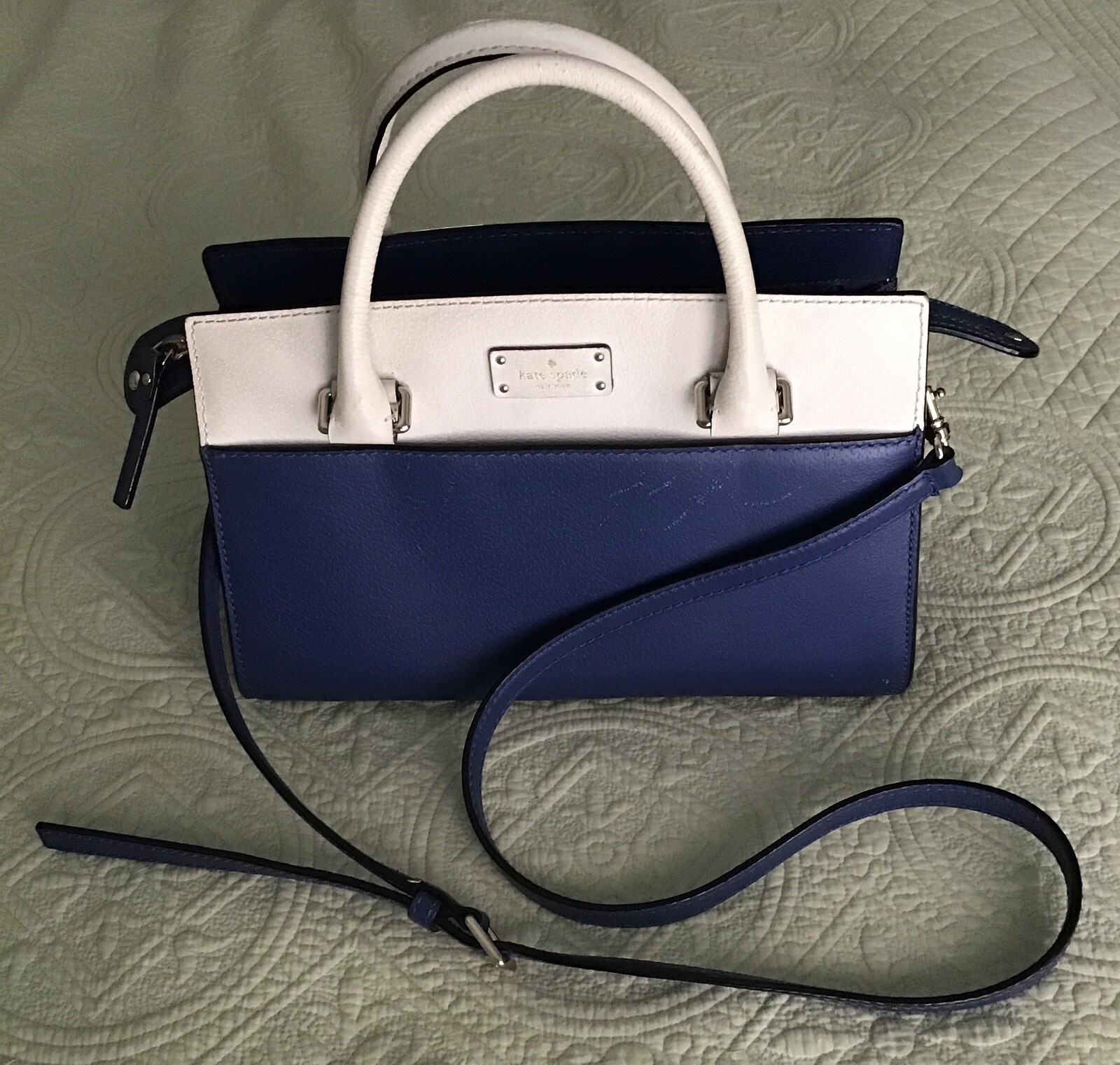 Kate Spade Grove Street Small Caley Leather Satchel – Aslhbl/Cmt