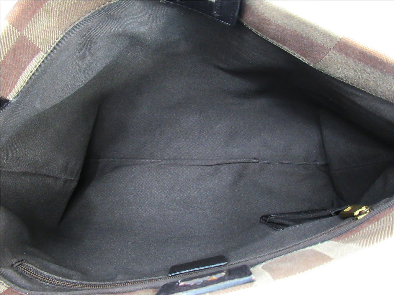 Bally Brown Canvas & Leather One-Shoulder Bag Preowned Vintage c3707s