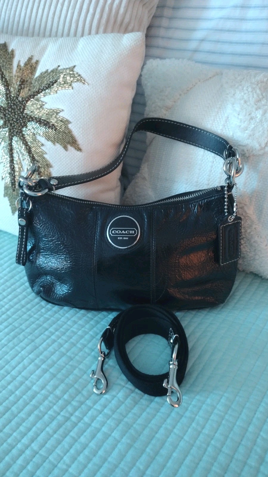 COACH Y2K ICON | Archive 00s “Poppy” Patent Leather One-Shoulder Bag 15141