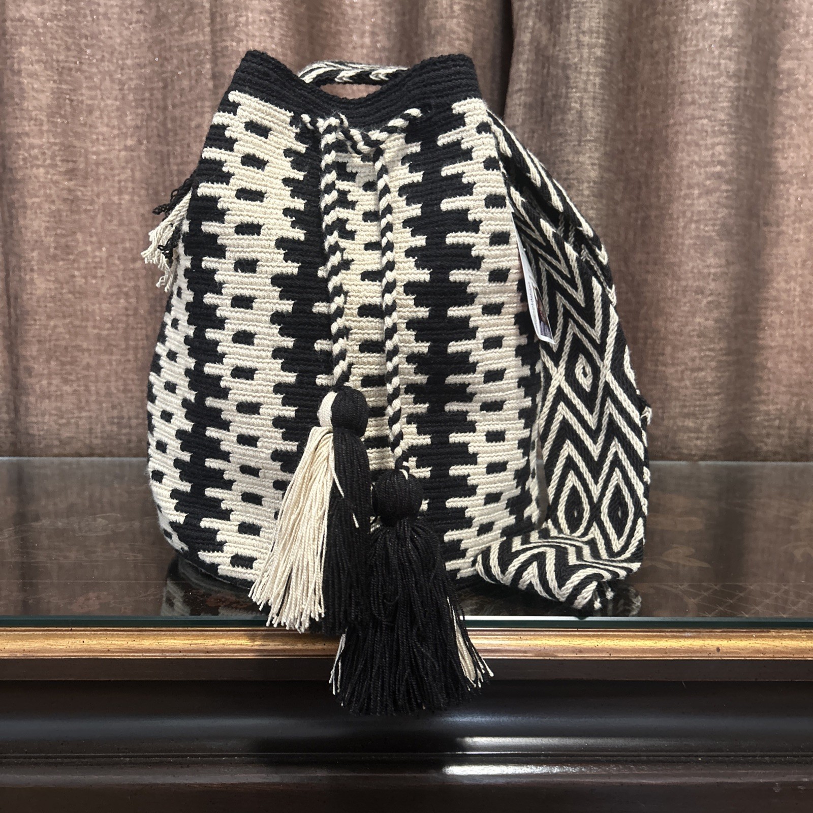 Authentic 100% Wayuu Mochila Colombian Bag Large Size Neutral All Season edition