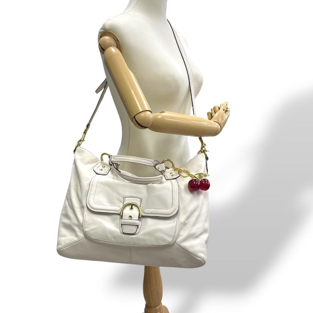 COACH Y2K Soho White 2way Shoulder Bag