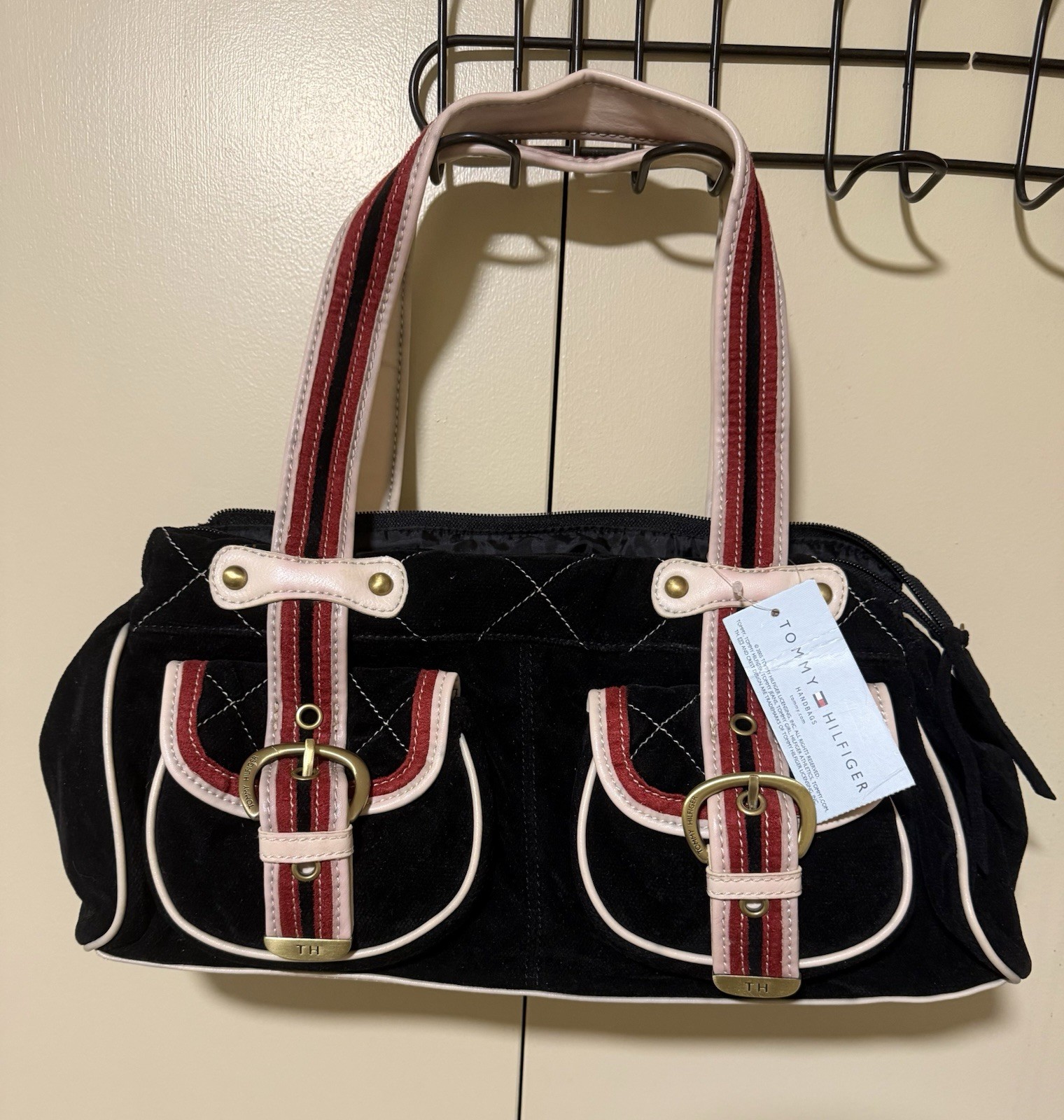 Tommy Hilfiger Y2K Black Castle Rock Satchel Bag