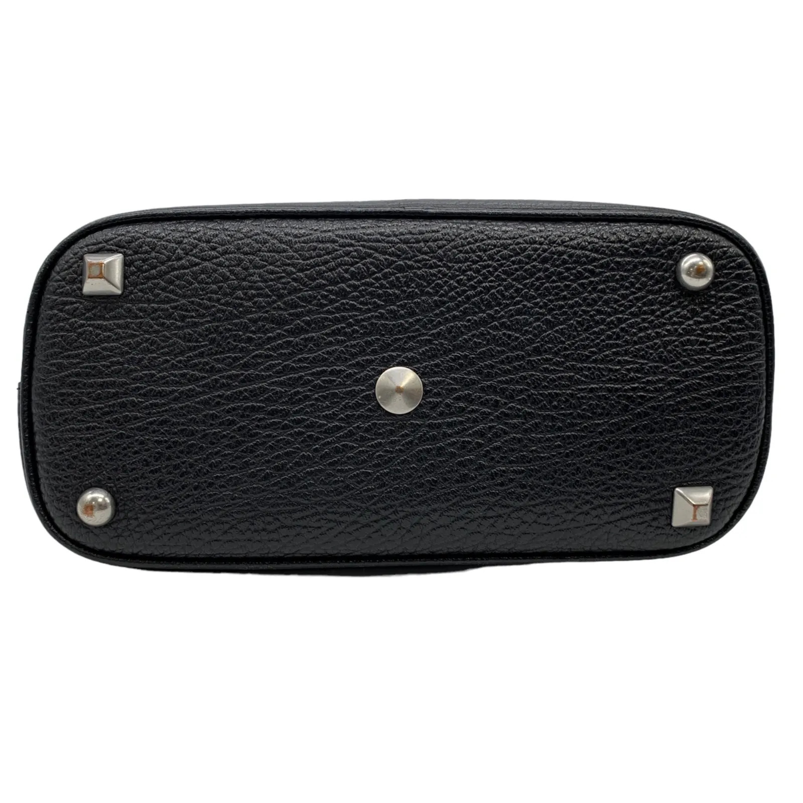Maison Margiela 5AC Mini Bag Black Leather S56WG0082 Handbag Tote 2Way used