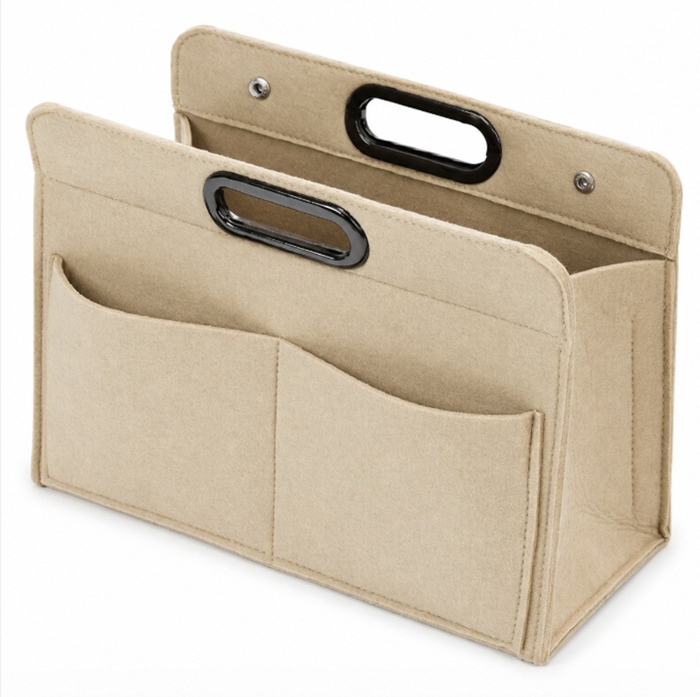 Felt Handbag Organizer Insert Multi Pocket Tote Purse Shaper Liner Bag Divider
