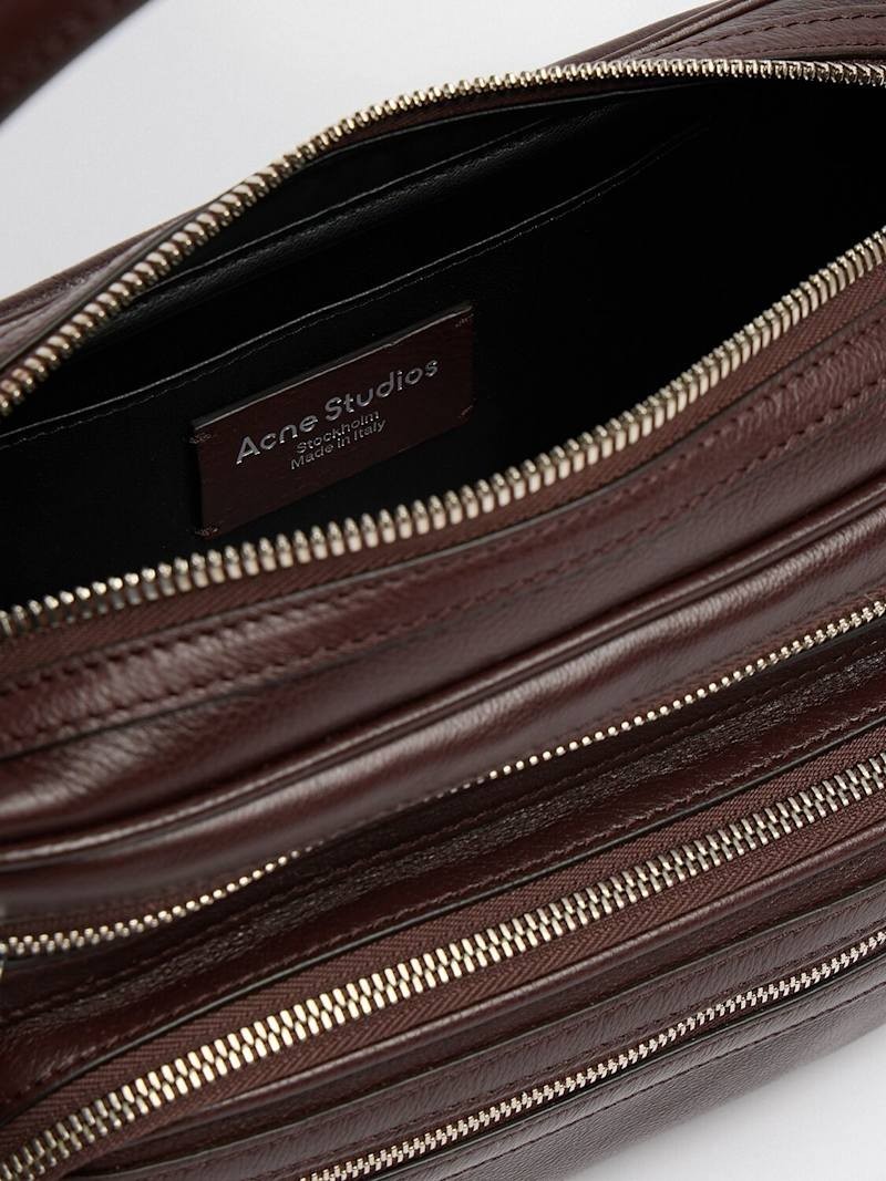 ACNE STUDIOS Small Camero Play Brown Leather Shoulder Bag New/Authentic