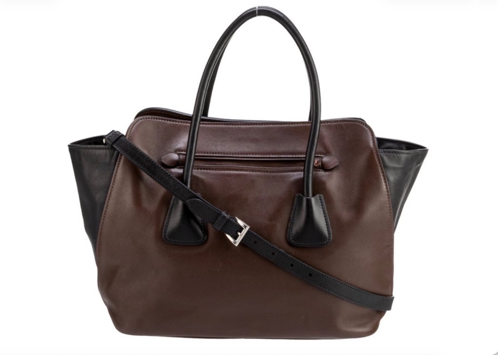 Authentic Prada Shoulder Calfskin Leather Handbag – Excellent Condition