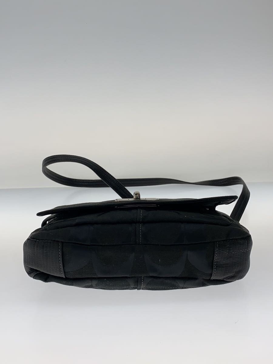 COACH Shoulder Bag Signature All over Pattern Canvas BLK All over pattern