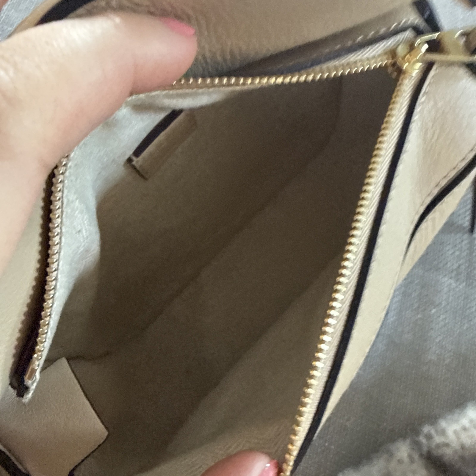 Women’s Purse LOEWEWhiteCalfskin Mini Woven Puzzle Bag Beige