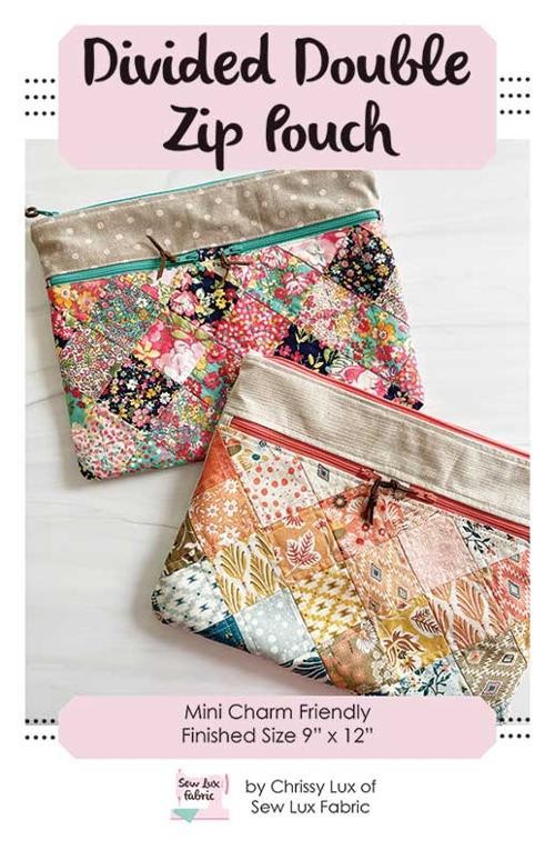 Chrissy Lux DIVIDED DOUBLE ZIP POUCH Pattern