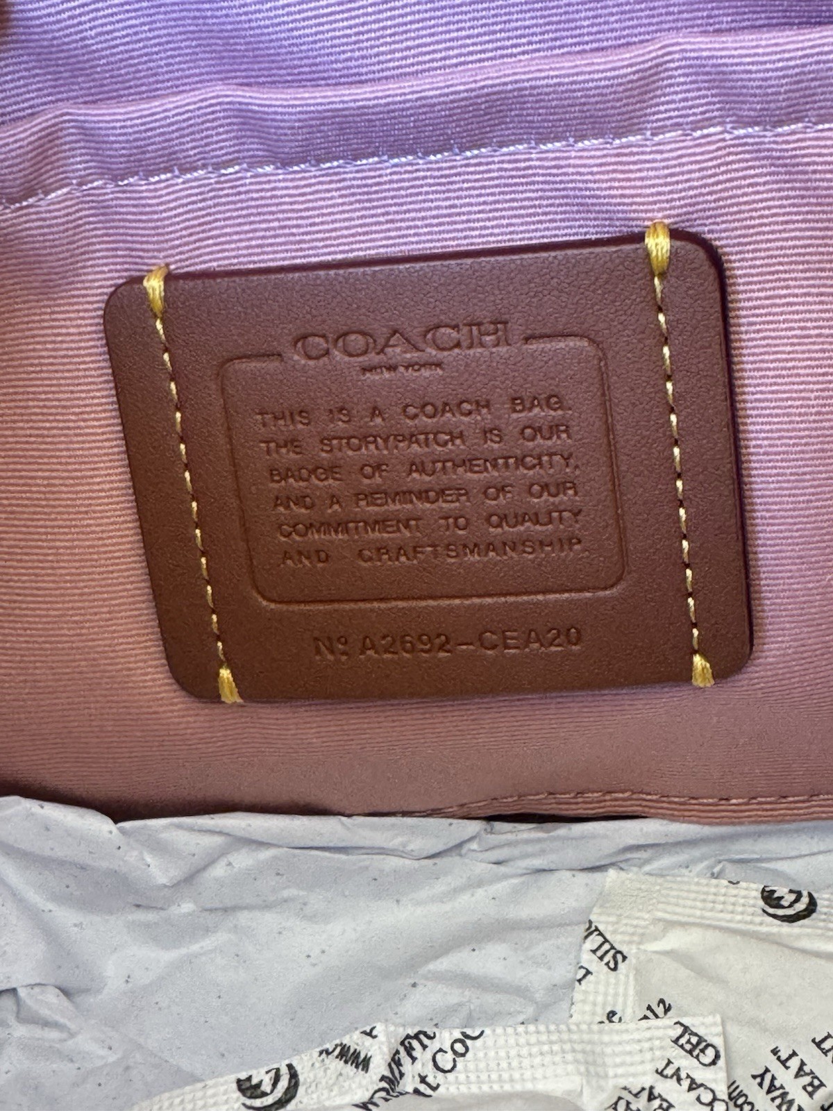 NWT Coach Gold Powder Pink Teri Shoulder Bag Signature with Charms CEA20 2026