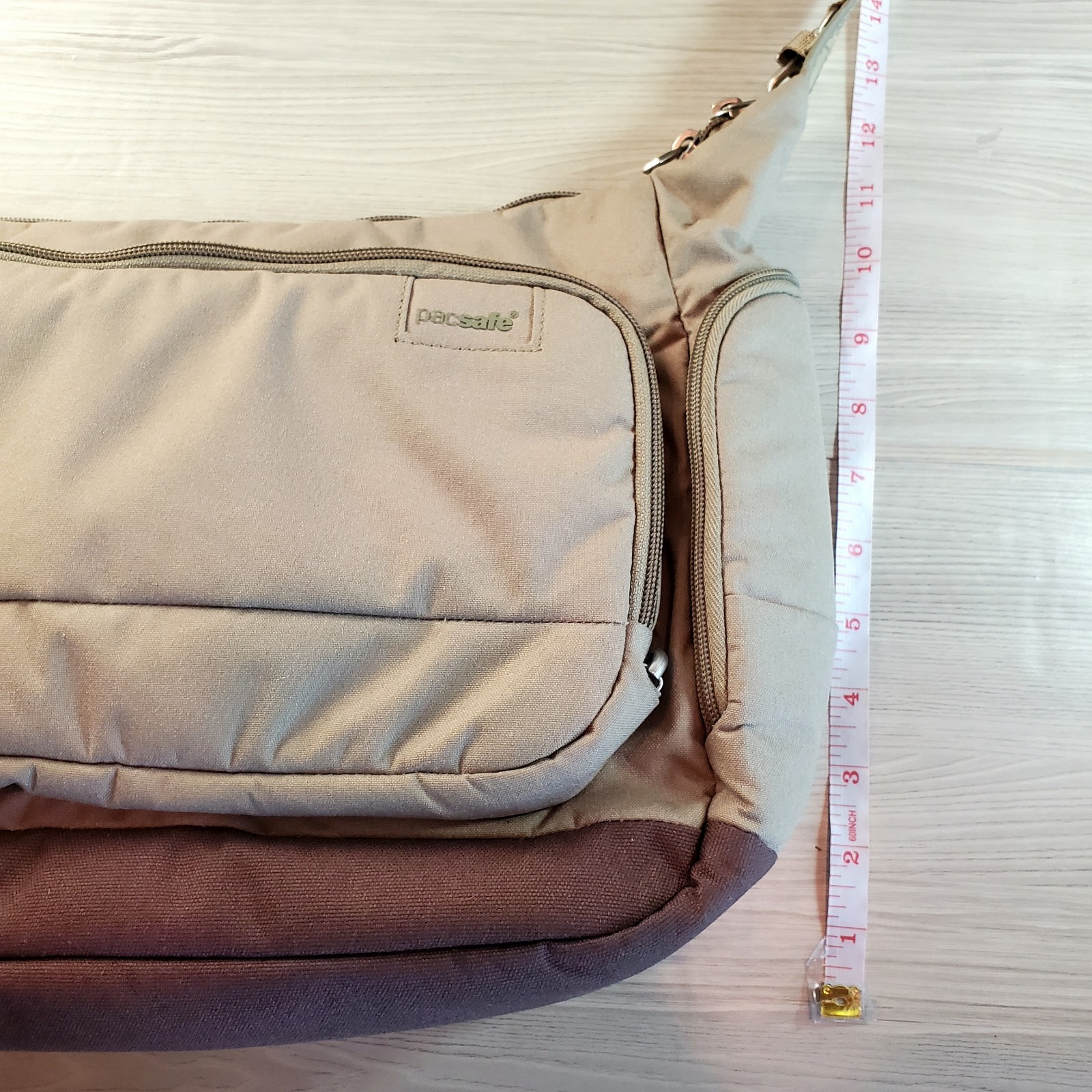 Pacsafe Citysafe LS200 RFID Anti-Theft Crossbody Travel Bag Khaki Sage Green