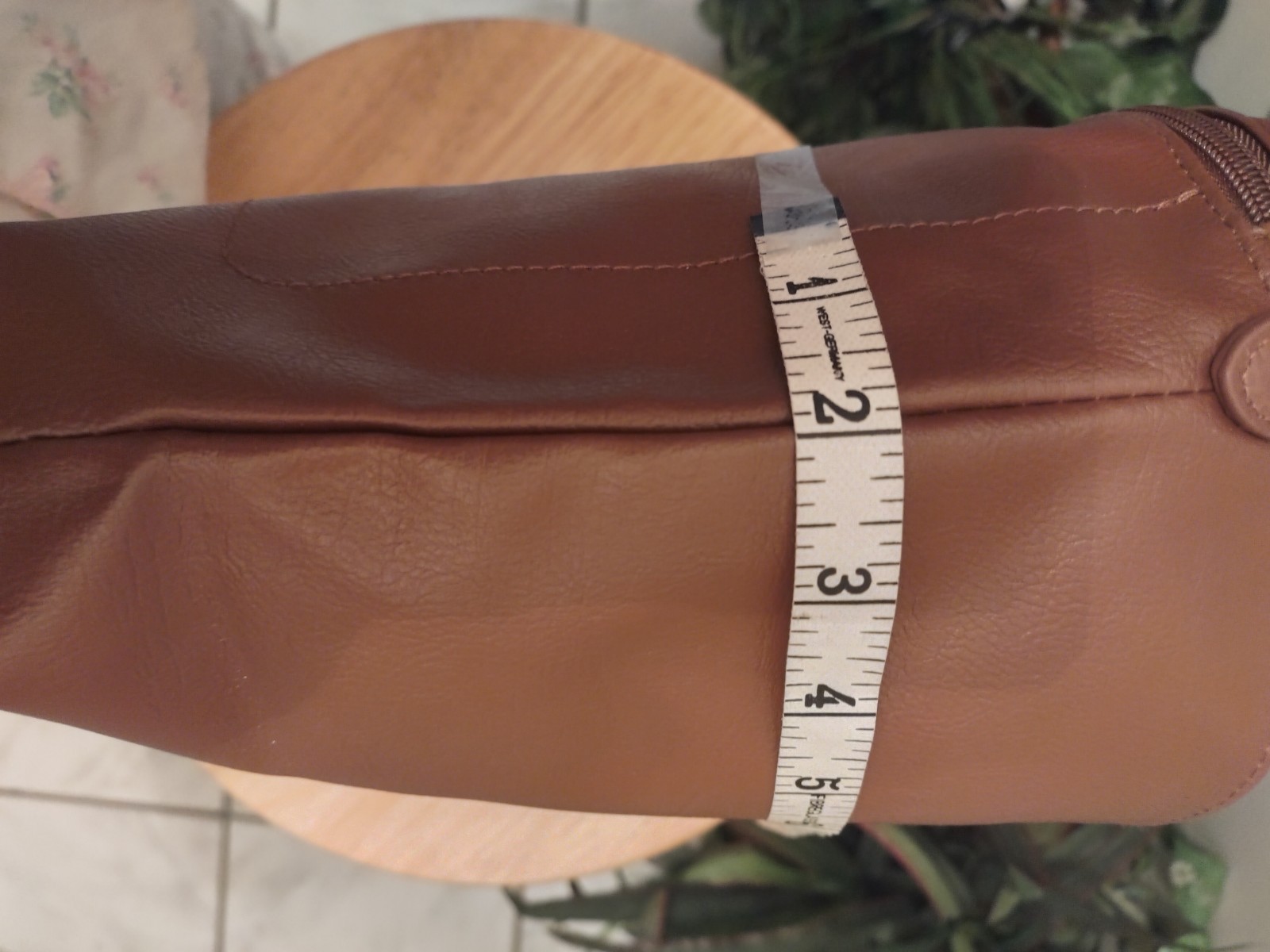 Brown Cross body PU Leather Purse With Adjustable Strap And Pockets