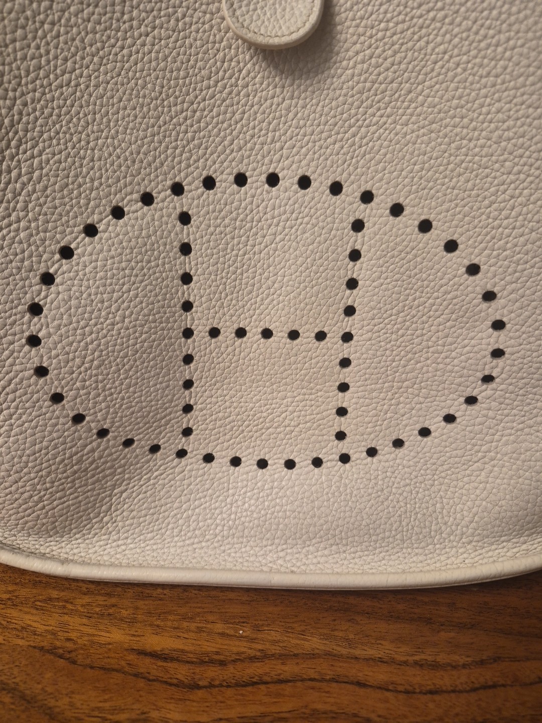 HERMES WHITE SHOULDER BAG EVELYN PM VERY GOOD CONDITION ⬛️ L 2008