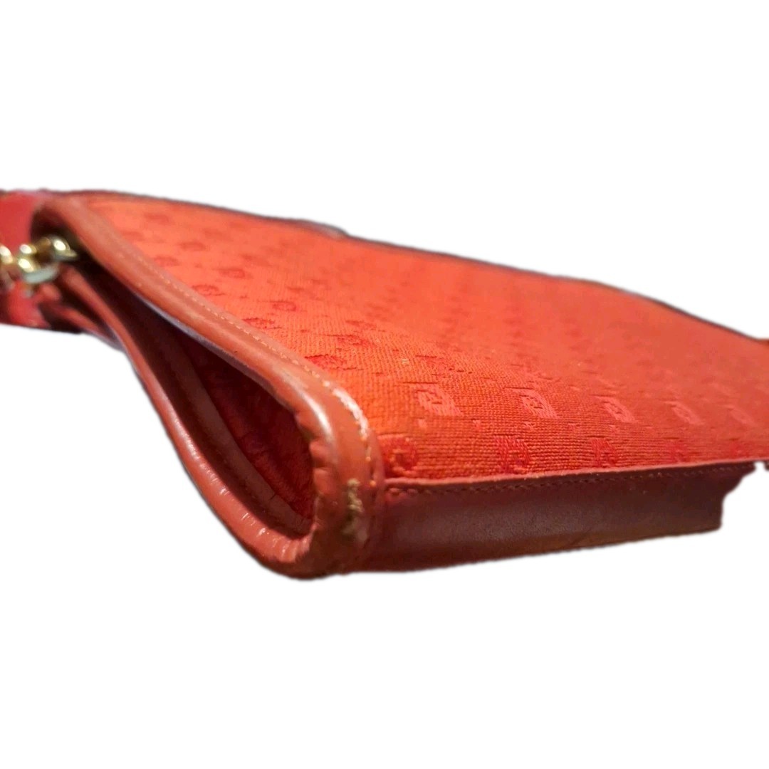 VTG Pierre Cardin Monogram Crossbody Bag Red Canvas Jacquard Logo 70s 80s Purse