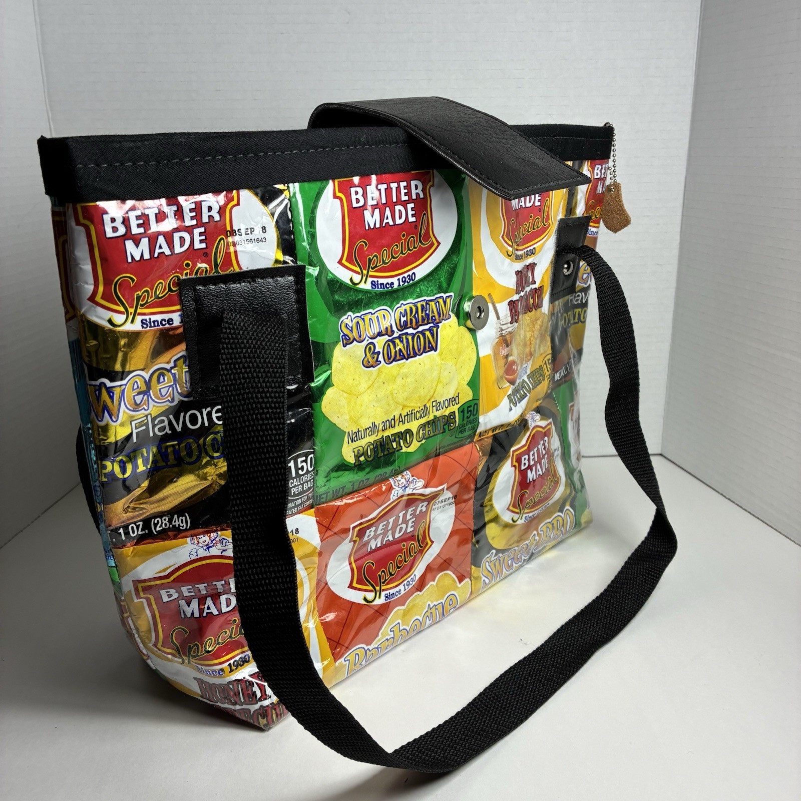 Recycled Handmade Better Made Potato Chips Multi Use Purse/Hand Bag/Picnic Bag