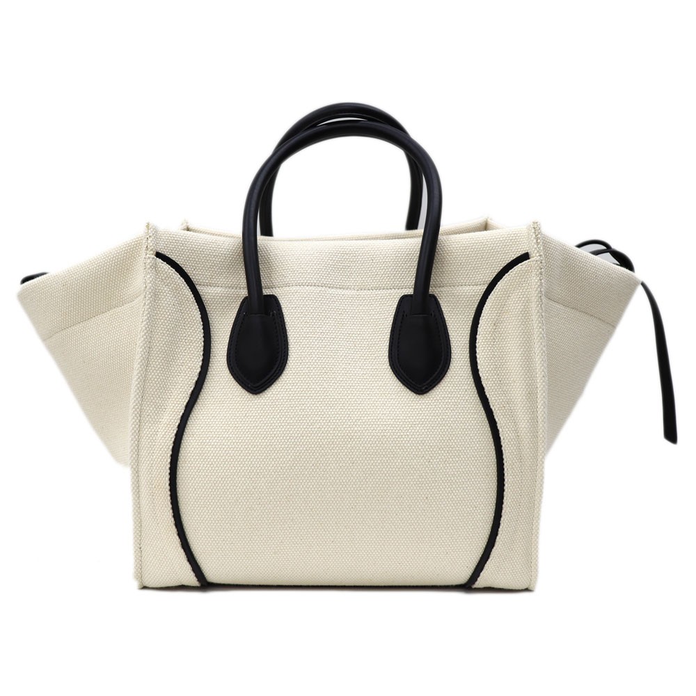 Celine Luggage Phantom 180502AQ.01WB Canvas Black Bag Women’s #KNB6688