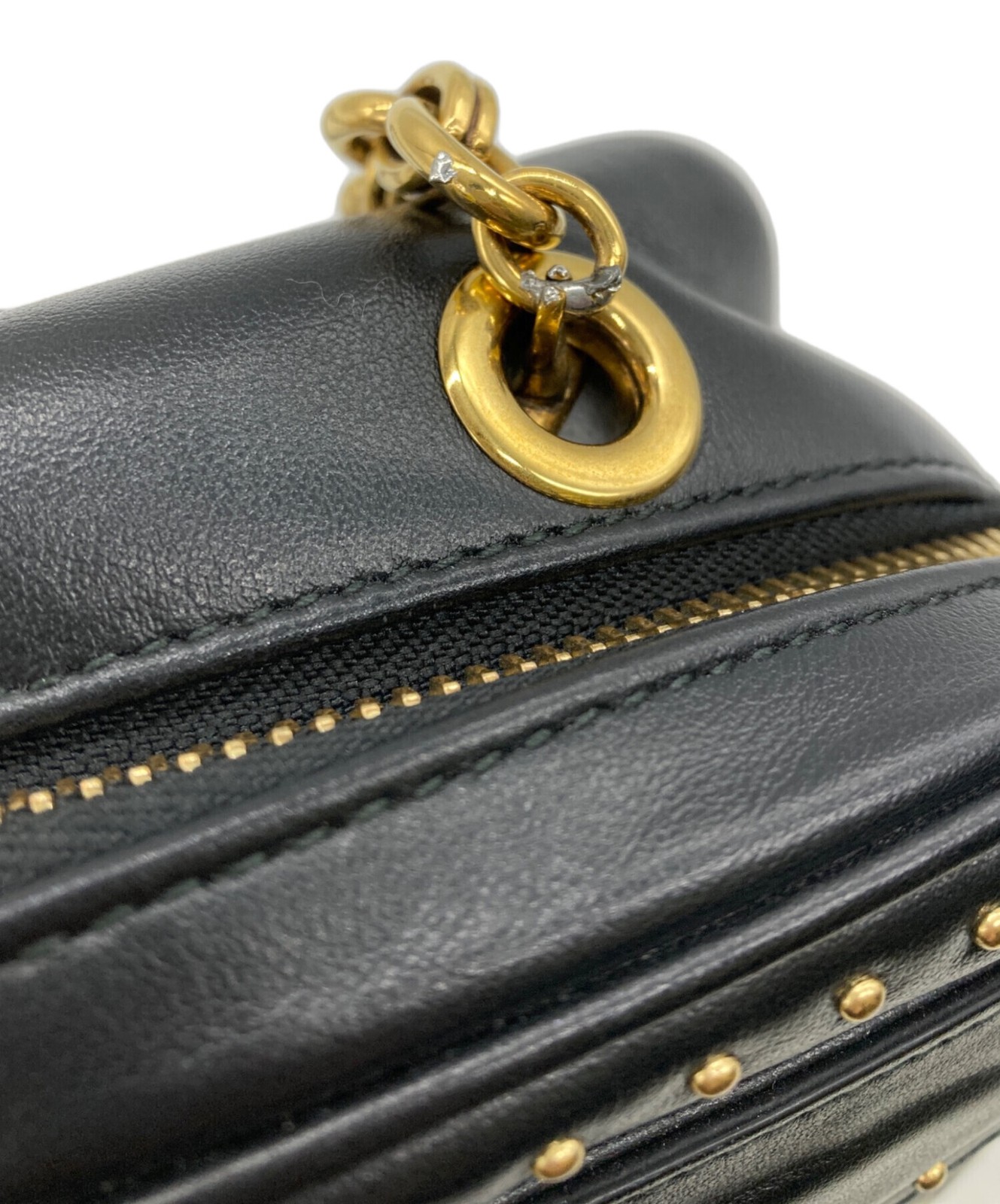 SALVATORE FERRAGAMO Camera Bag Gancini Canvas Leather Beige Authentic From Japan