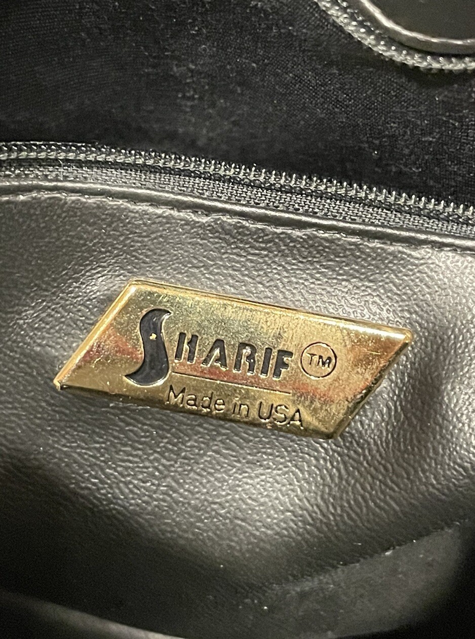 Sharif USA Round Shoulder Bag With Charms Coins & Feather Color Block 90s Y2k