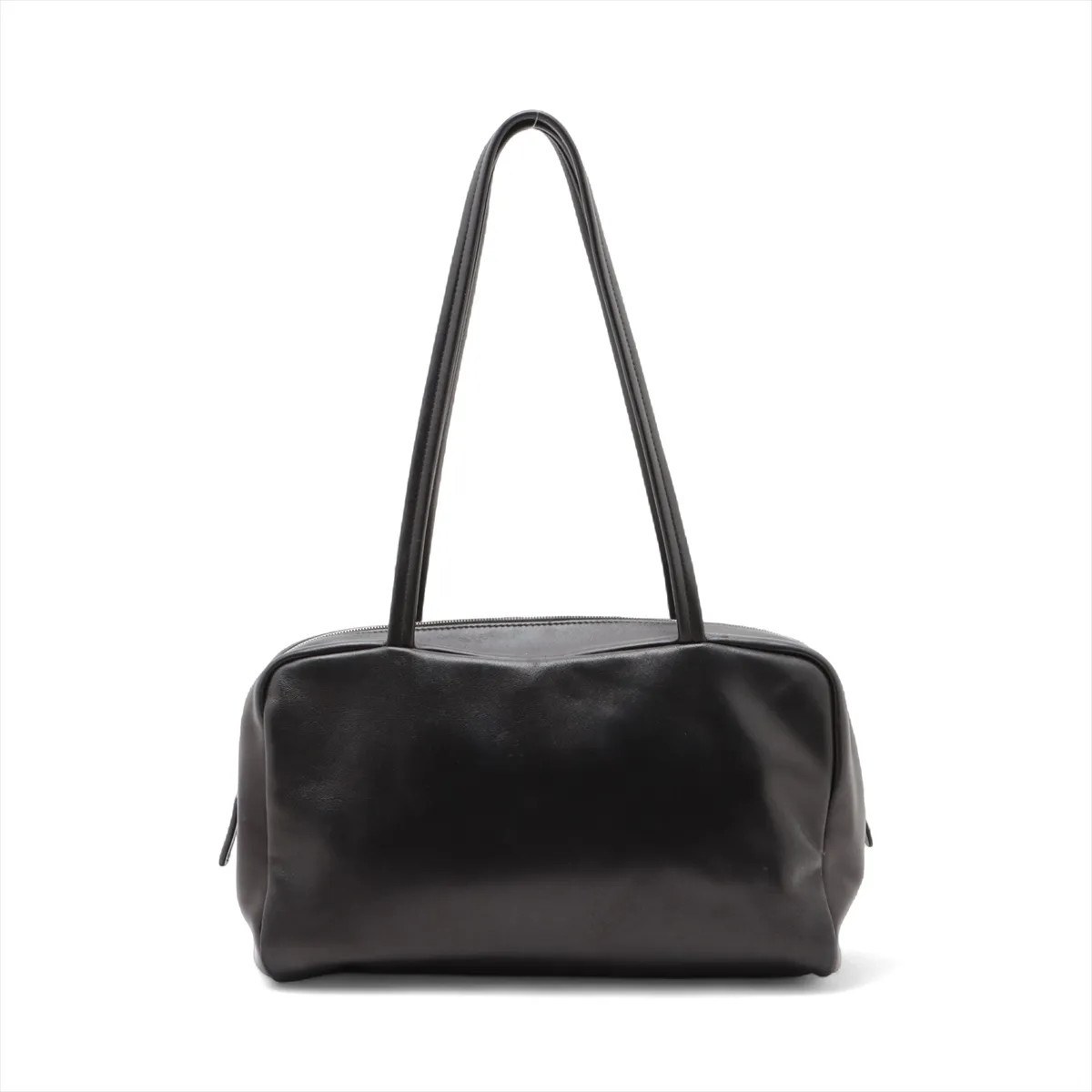 The Row Astra Leather Shoulder bag Black