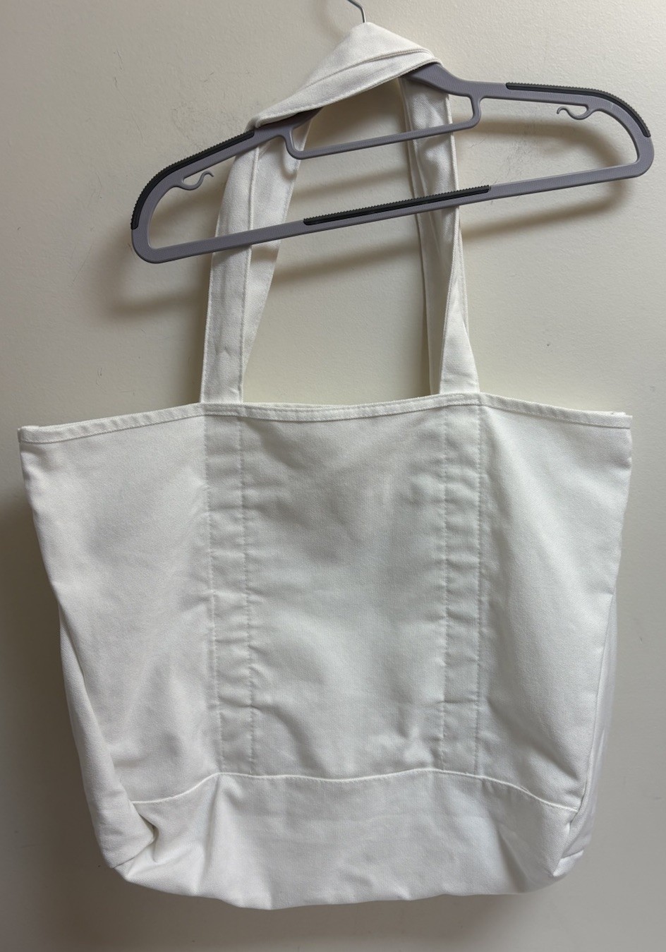 Halara Reversible Canvas Tote Bag White Logo Shopper Gym Beach Carryall
