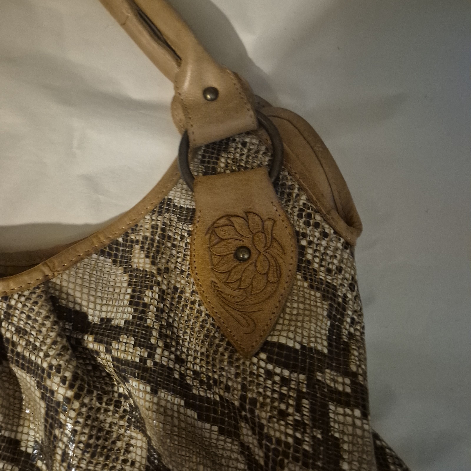 large STS RANCH WEAR snake skin purses