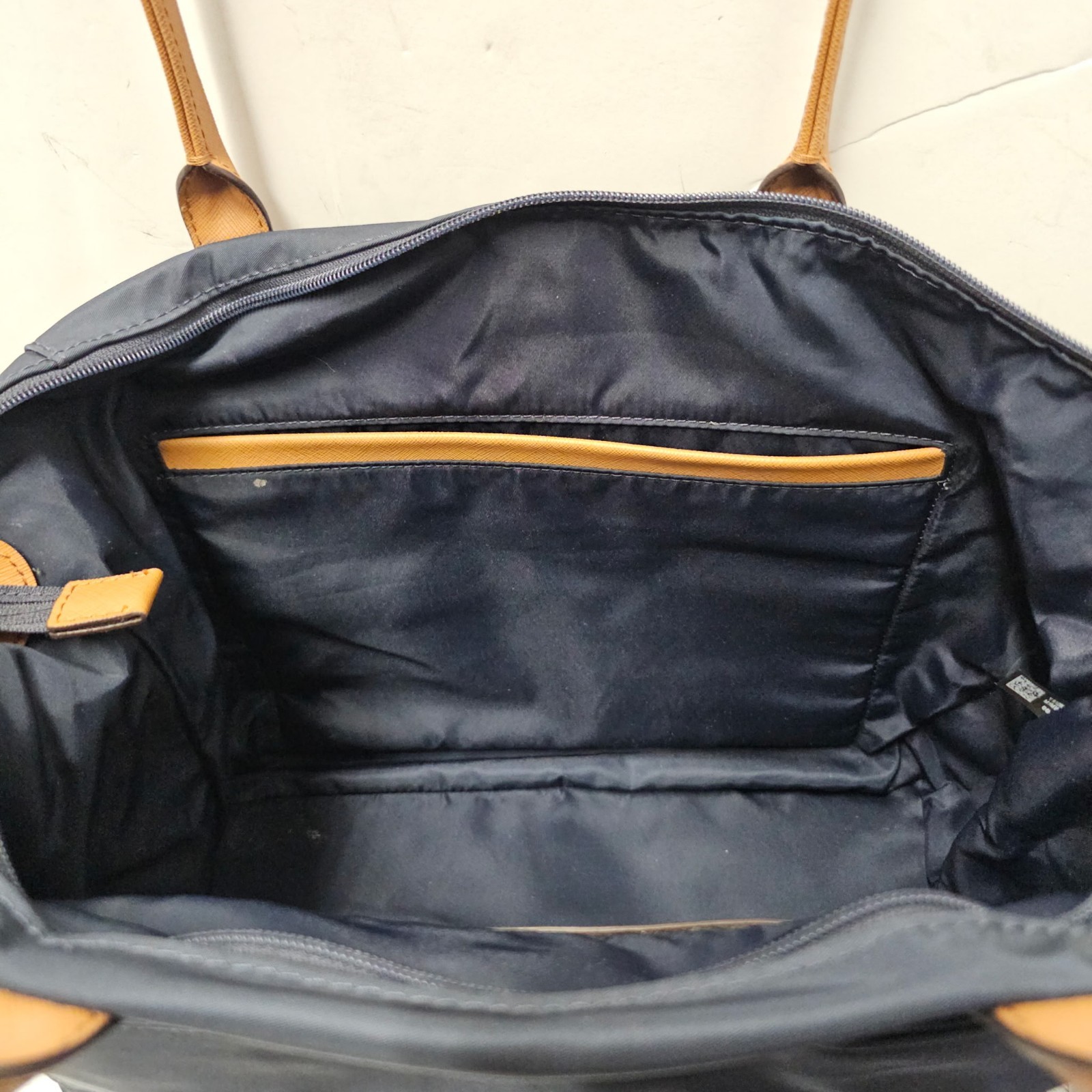 Michael Kors Kelsey Medium Tote Blue Nylon Travel Bag Luggage Sleeve Clean EUC