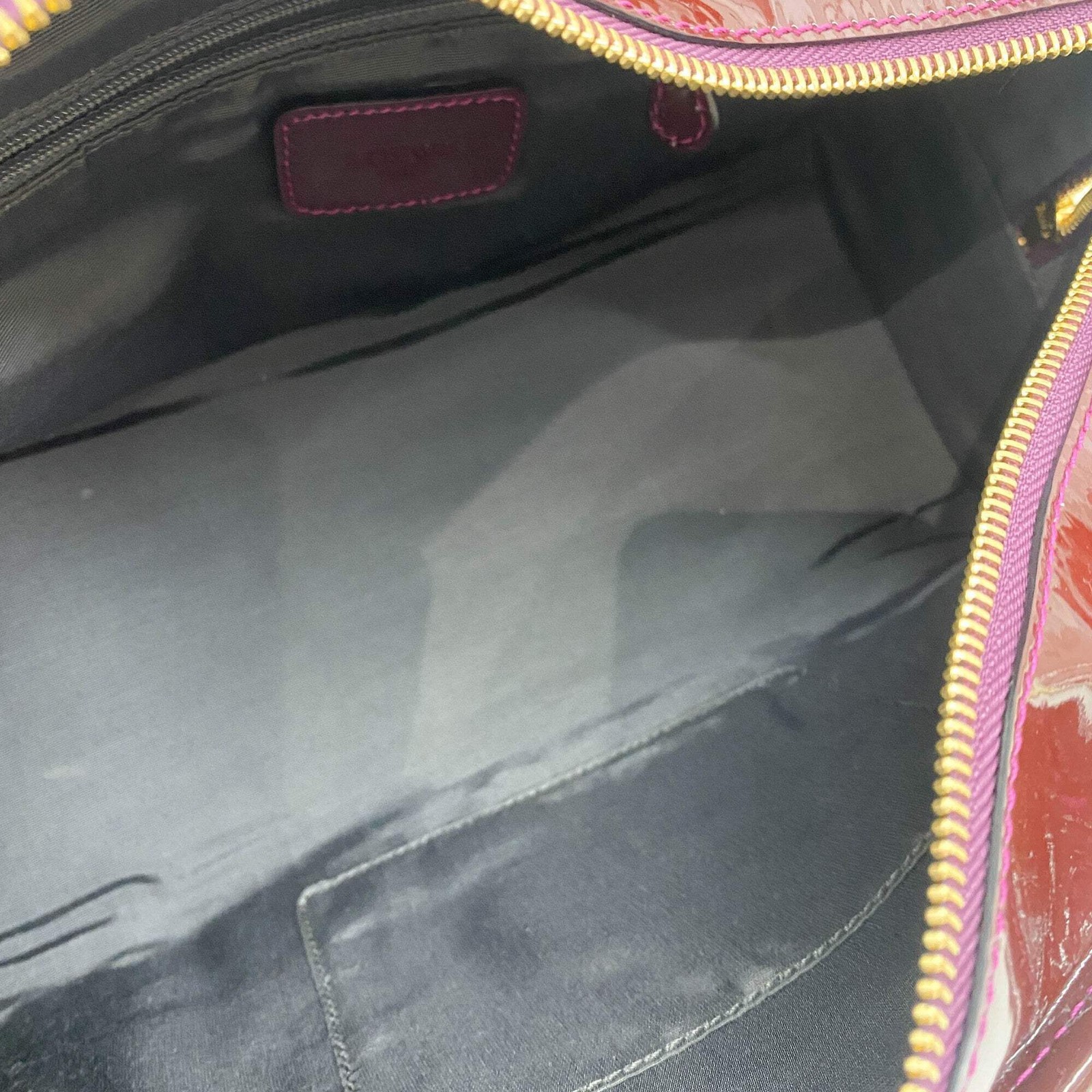 LOEWE Amazona Red Patent Leather Hand Bag